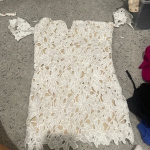 Super down mini dress